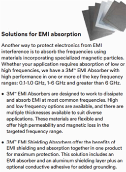 3M Electronic Specialty EMI/EMC Electronic Solutions